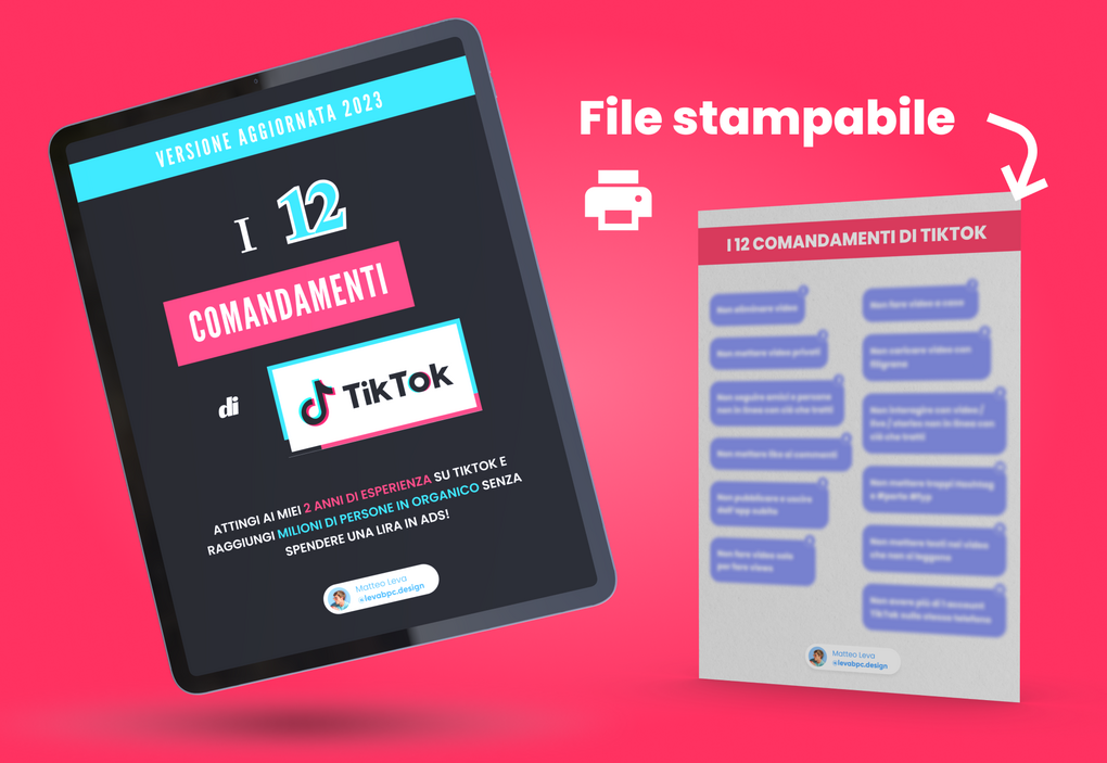 12 comandamenti tiktok cosa fare non fare